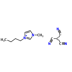 1-丁基-3-甲基咪唑鎓三氰基甲烷化物结构式