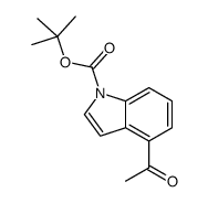 tert-butyl 4-acetylindole-1-carboxylate结构式