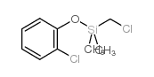 氯甲基-2-氯苯氧基-二甲基硅烷结构式