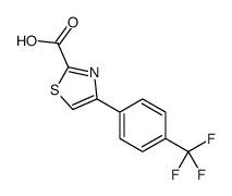 4-[4-(三氟甲基)苯基]-1,3-噻唑-2-羧酸结构式