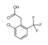 2-氯-6-(三氟甲基)苯乙酸结构式