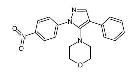 4-[2-(4-nitrophenyl)-4-phenylpyrazol-3-yl]morpholine结构式
