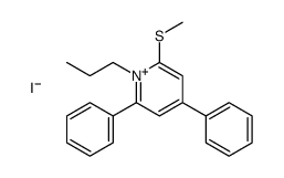 2-methylsulfanyl-4,6-diphenyl-1-propylpyridin-1-ium,iodide结构式