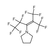 3-pyrrolidinoperfluoro-2-methyl-2-pentene结构式