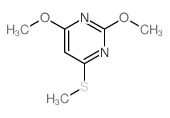 Pyrimidine, 2,4-dimethoxy-6-(methylthio)-结构式