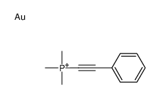 gold,trimethyl(2-phenylethynyl)phosphanium Structure