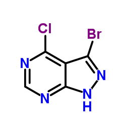 3-Bromo-4-chloro-1H-pyrazolo[3,4-d]pyrimidine Structure