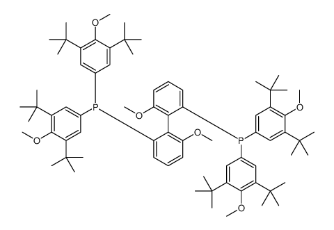 (S)-(+)-2,2'-双[二 (3,5-二-叔丁基-4-甲氧基苯基)膦基]-(二苯基膦)-6,6'-二甲氧基-1,1'-联苯结构式