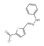 N-[(5-nitrothiophen-2-yl)methylideneamino]aniline结构式
