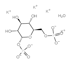 alpha-d-glucose 1,6-diphosphate potassium salt: hydrate Structure