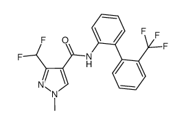 3-difluoromethyl-1-methyl-1H-pyrazole-4-carboxylic acid N-(2'-trifluoromethylbiphenyl-2-yl)-amide结构式