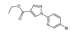 1-(5-溴-2-吡啶)-1H-吡唑-4-羧酸乙酯结构式