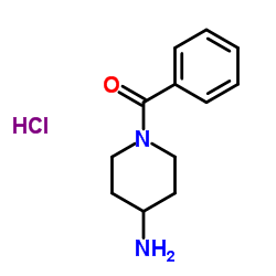 (4-氨基哌啶-1-基)(苯基)甲酮盐酸盐结构式