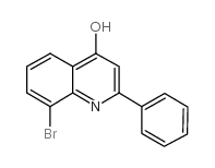 8-溴-2-苯基-4-喹啉醇结构式