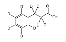 3-苯丙酸-D9结构式