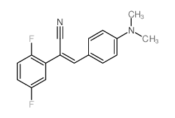 Benzeneacetonitrile, a-[[4-(dimethylamino)phenyl]methylene]-2,5-difluoro- Structure