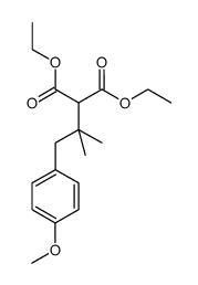 diethyl 2-(1-(4-methoxyphenyl)-2-methylpropan-2-yl)malonate Structure