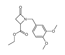ethyl 1-(3,4-dimethoxybenzyl)-4-oxoazetidine-2-carboxylate Structure
