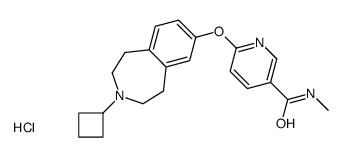 6-[(3-环丁基-2,3,4,5-四氢-1H-3-苯并氮杂卓-7-基)氧基]-N-甲基-3-吡啶甲酰胺盐酸盐结构式