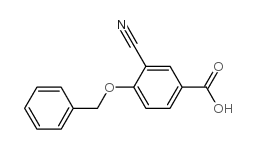 4-(Benzyloxy)-3-cyanobenzoic acid Structure