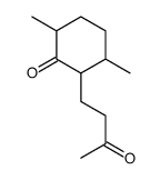 3,6-dimethyl-2-(3-oxobutyl)cyclohexan-1-one结构式
