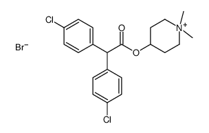 (1,1-dimethylpiperidin-1-ium-4-yl) 2,2-bis(4-chlorophenyl)acetate,bromide结构式