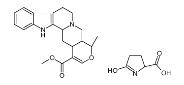 methyl 16,17-didehydro-19α-methyloxayohimban-16-carboxylate, compound with 5-oxo-L-proline (1:1) structure