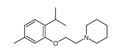 1-[2-(5-methyl-2-propan-2-ylphenoxy)ethyl]piperidine Structure
