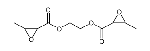 Butyric acid, 2,3-epoxy-, ethylene ester Structure
