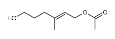 (E)-acetic acid 6-hydroxy-3-methylhex-2-enyl ester Structure