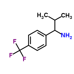 (S)-2-甲基-1-(4-(三氟甲基)苯基)丙-1-胺结构式