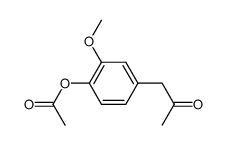 (4-acetoxy-3-methoxy-phenyl)-acetone Structure