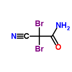 2,2-Dibromo-2-cyanoacetamide structure