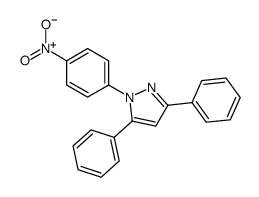 1-(4-nitrophenyl)-3,5-diphenylpyrazole Structure