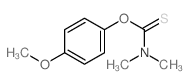Carbamothioic acid,N,N-dimethyl-, O-(4-methoxyphenyl) ester Structure