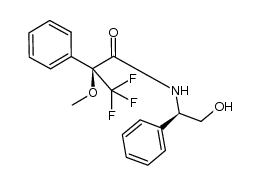 (S)-3,3,3-trifluoro-N-((R)-2-hydroxy-1-phenylethyl)-2-methoxy-2-phenylpropanamide结构式