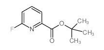 2-Pyridinecarboxylic acid, 6-fluoro-, 1,1-dimethylethyl ester Structure