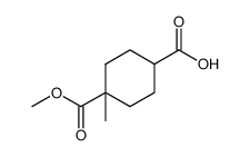 4-(methoxycarbonyl)-4-methylcyclohexanecarboxylic acid结构式