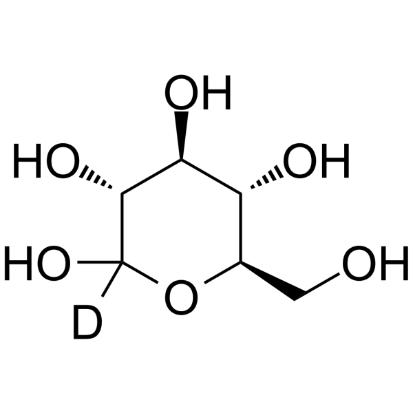 D-Glucose-d1-4 Structure