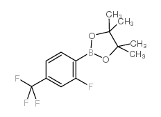 2-氟-4-三氟甲基苯硼酸频呢醇酯结构式