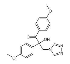 2-hydroxy-1,2-bis(4-methoxyphenyl)-3-(1,2,4-triazol-4-yl)propan-1-one Structure
