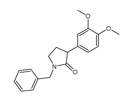 1-benzyl-3-(3,4-dimethoxyphenyl)-2-pyrrolidinone Structure