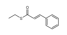 (E)-3-phenyl-thioprop-2-ene-oic acid (S)-ethyl ester结构式