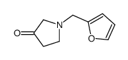 1-(呋喃-2-甲基)吡咯烷-3-酮结构式