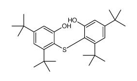 3,5-ditert-butyl-2-(2,4-ditert-butyl-6-hydroxyphenyl)sulfanylphenol结构式