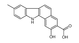 2-hydroxy-8-methyl-11H-benzo[a]carbazole-3-carboxylic acid Structure