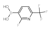 (2-氟-6-(三氟甲基)-吡啶-3-基)硼酸结构式