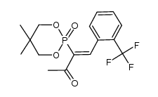 (Z)-2,2-dimethyl-1,3-propanediyl α-acetyl-2-(trifluoromethyl)styrylphosphonate Structure