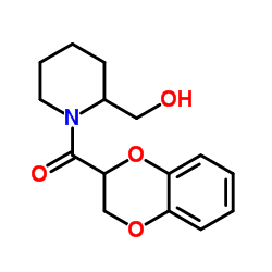 (2,3-Dihydro-benzo[1,4]dioxin-2-yl)-(2-hydroxyMethyl-piperidin-1-yl)-Methanone结构式
