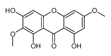 1,3,8-trihydroxy-2,6-dimethoxyxanthen-9-one结构式